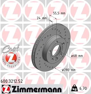 Brake Disc SPORT BRAKE DISC Z 600.3212.52