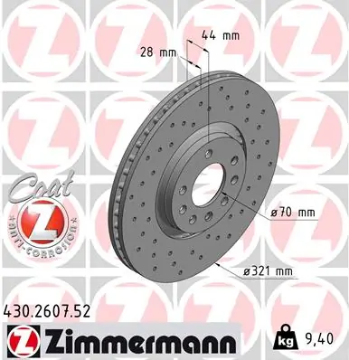 Brake Disc SPORT BRAKE DISC Z 430.2607.52