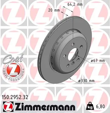Brake Disc FORMULA F 150.2952.32