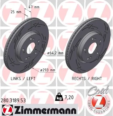 Brake Disc BLACK Z 280.3189.53
