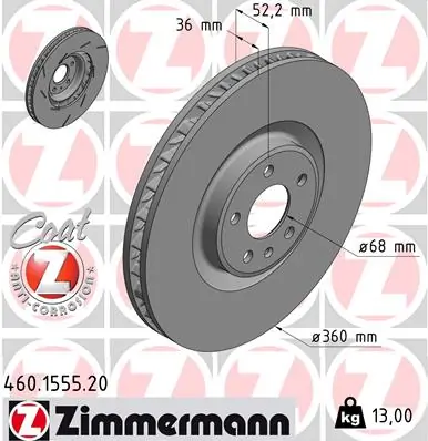 Brake Disc COAT Z 460.1555.20