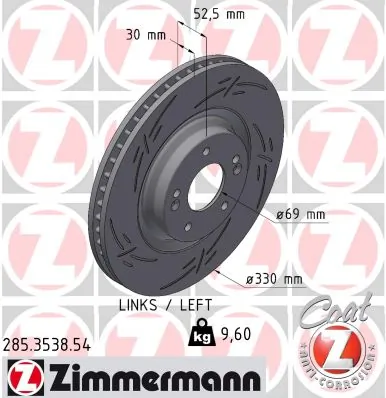 Brake Disc BLACK Z 285.3538.54