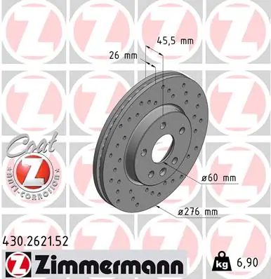 Brake Disc SPORT BRAKE DISC Z 430.2621.52