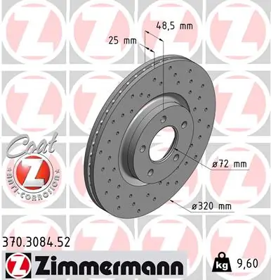Brake Disc SPORT BRAKE DISC Z 370.3084.52