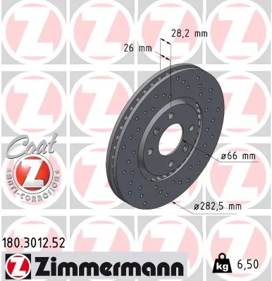 Brake Disc SPORT BRAKE DISC Z 180.3012.52