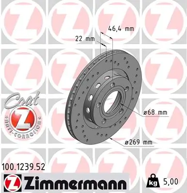 Brake Disc SPORT BRAKE DISC Z 100.1239.52