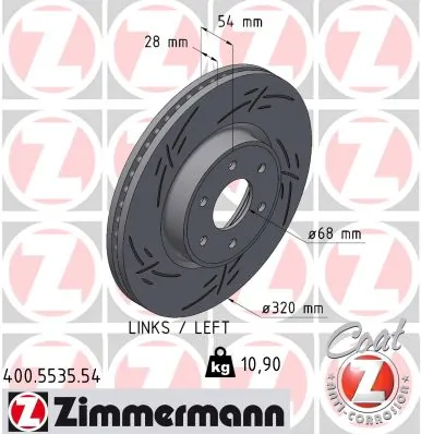 Brake Disc BLACK Z 400.5535.54