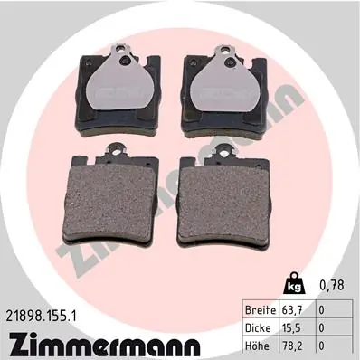 Brake Pad Set, disc brake 21898.155.1