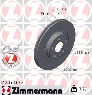 Brake Disc COAT Z 610.3733.20