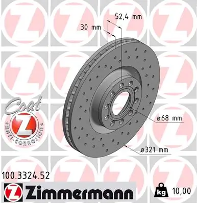 Brake Disc SPORT BRAKE DISC Z 100.3324.52