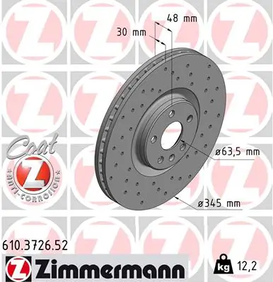 Brake Disc SPORT BRAKE DISC Z 610.3726.52