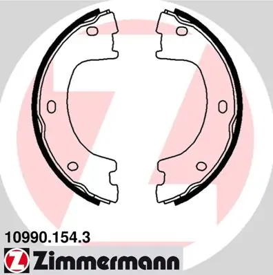 Brake Shoe Set, parking brake 10990.154.3
