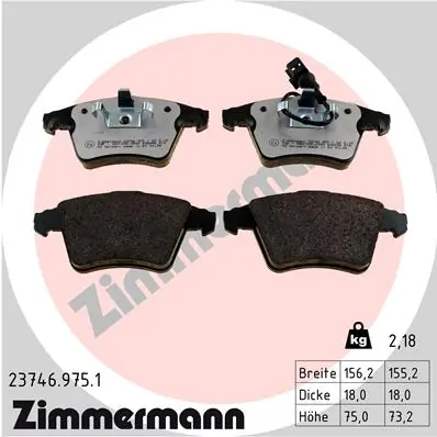 Brake Pad Set, disc brake rd:z 23746.975.1