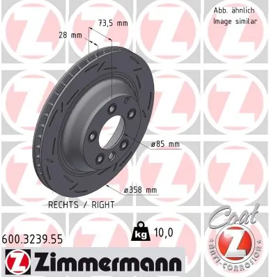 Brake Disc BLACK Z 600.3239.55