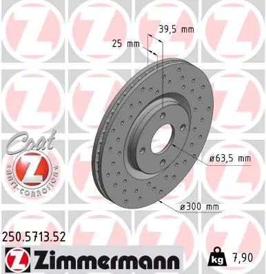 Brake Disc SPORT BRAKE DISC Z 250.5713.52