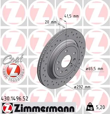 Brake Disc SPORT BRAKE DISC Z 430.1496.52