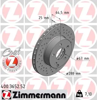 Brake Disc SPORT BRAKE DISC Z 400.3652.52