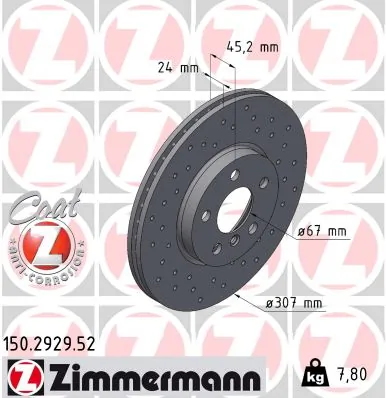 Brake Disc SPORT BRAKE DISC Z 150.2929.52