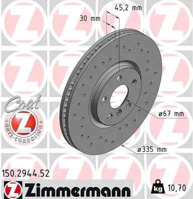 Brake Disc SPORT BRAKE DISC Z 150.2944.52
