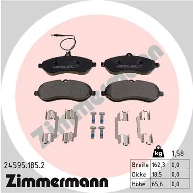 Brake Pad Set, disc brake 24595.185.2