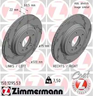 Brake Disc BLACK Z 150.1295.53