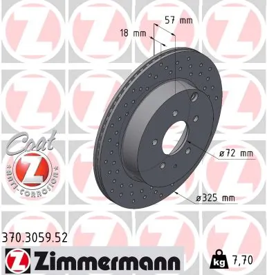 Brake Disc SPORT BRAKE DISC Z 370.3059.52