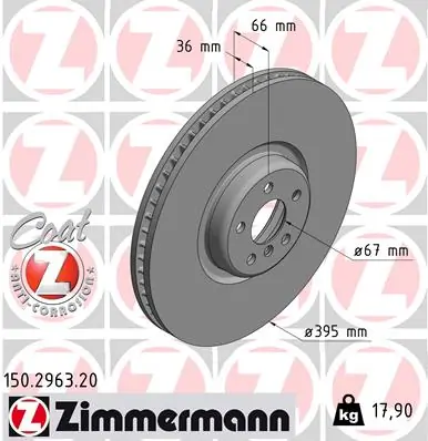 Brake Disc COAT Z 150.2963.20
