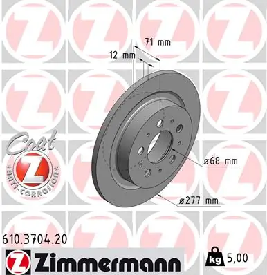 Brake Disc COAT Z 610.3704.20