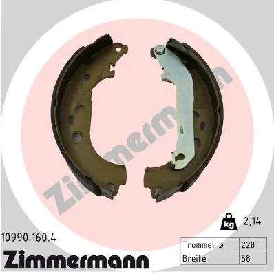 Brake Shoe Set 10990.160.4