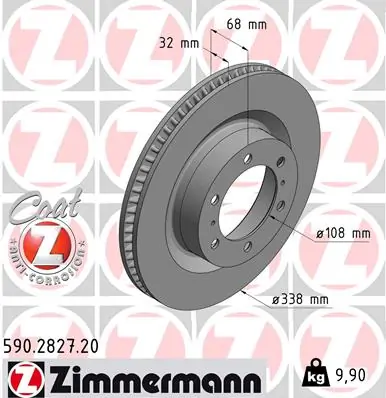 Brake Disc COAT Z 590.2827.20