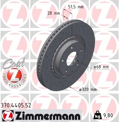 Brake Disc SPORT BRAKE DISC Z 370.4405.52
