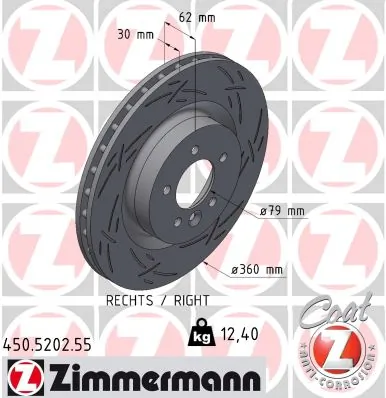 Brake Disc BLACK Z 450.5202.55