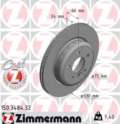 Brake Disc FORMULA F 150.3484.32