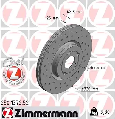 Brake Disc SPORT BRAKE DISC Z 250.1372.52