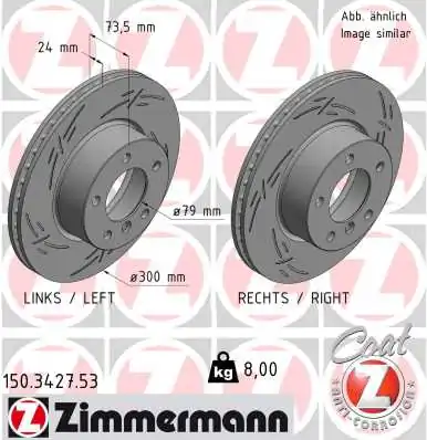 Brake Disc BLACK Z 150.3427.53