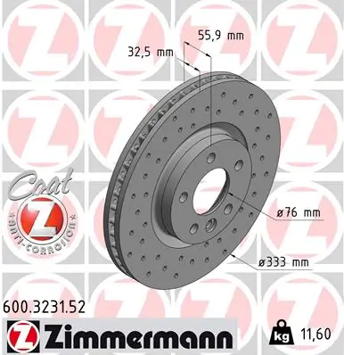 Brake Disc SPORT BRAKE DISC Z 600.3231.52