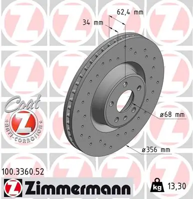 Brake Disc SPORT BRAKE DISC Z 100.3360.52