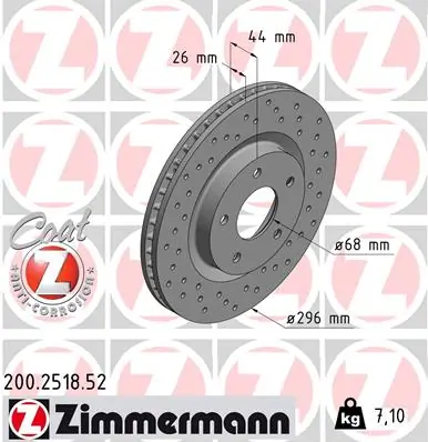 Brake Disc SPORT BRAKE DISC Z 200.2518.52