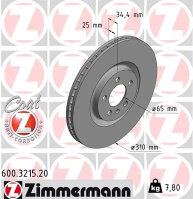 Brake Disc COAT Z 600.3215.20
