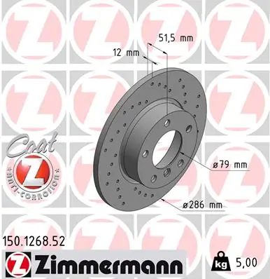 Brake Disc SPORT BRAKE DISC Z 150.1268.52