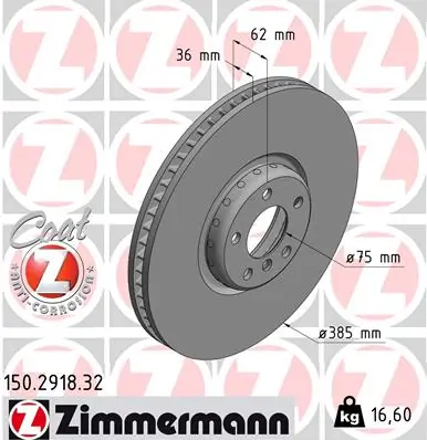 Brake Disc FORMULA F 150.2918.32