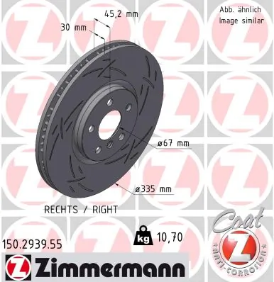 Brake Disc BLACK Z 150.2939.55