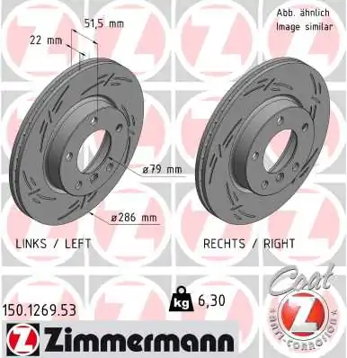 Brake Disc BLACK Z 150.1269.53