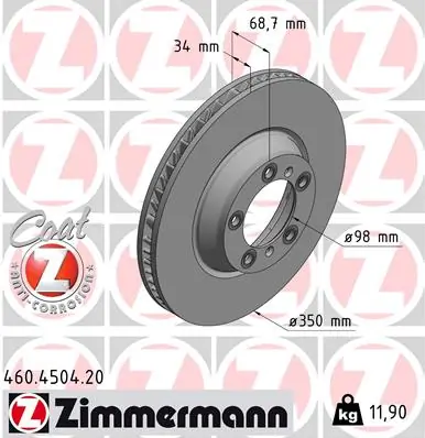 Brake Disc COAT Z 460.4504.20