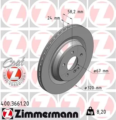 Brake Disc COAT Z 400.3661.20