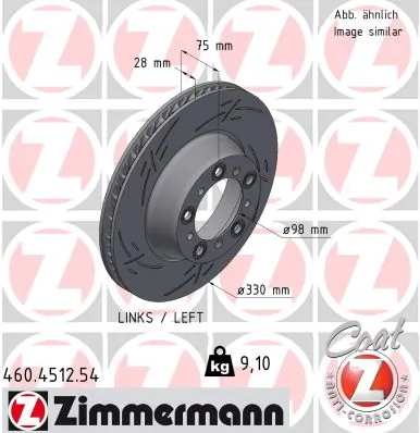 Brake Disc BLACK Z 460.4512.54
