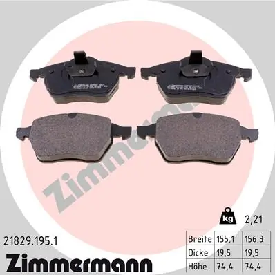 Brake Pad Set, disc brake 21829.195.1