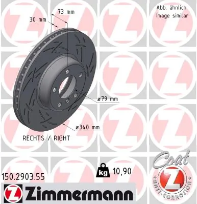 Brake Disc BLACK Z 150.2903.55