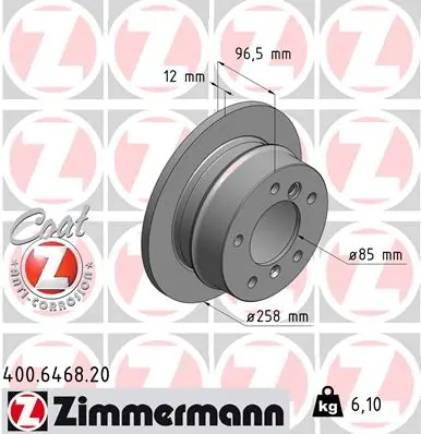 Brake Disc COAT Z 400.6468.20