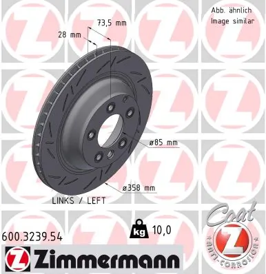Brake Disc BLACK Z 600.3239.54